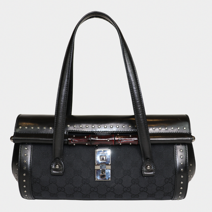 Gucci Studded Black Bamboo Bullet