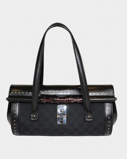 Gucci Studded Black Bamboo Bullet