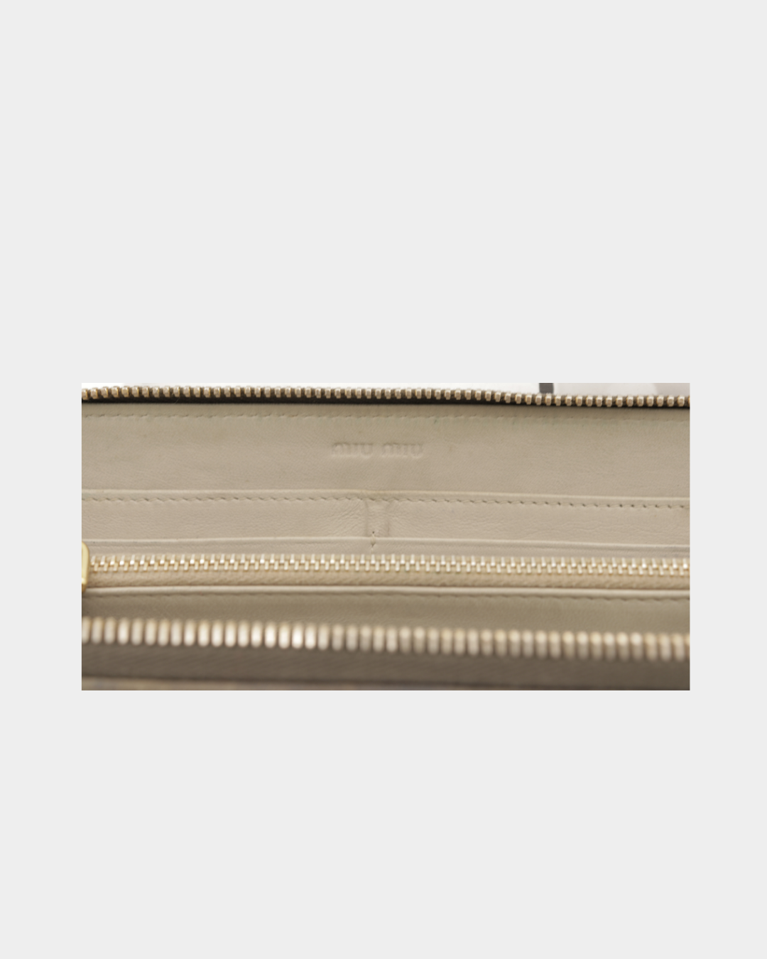 Miu Miu Rose Long Zip Wallet