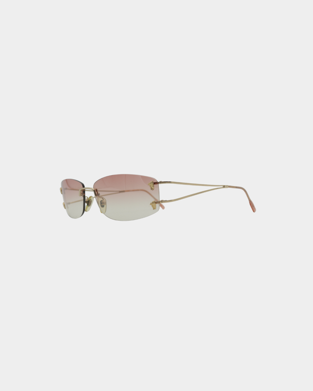 Versace Gradient Rimless Sunglasses