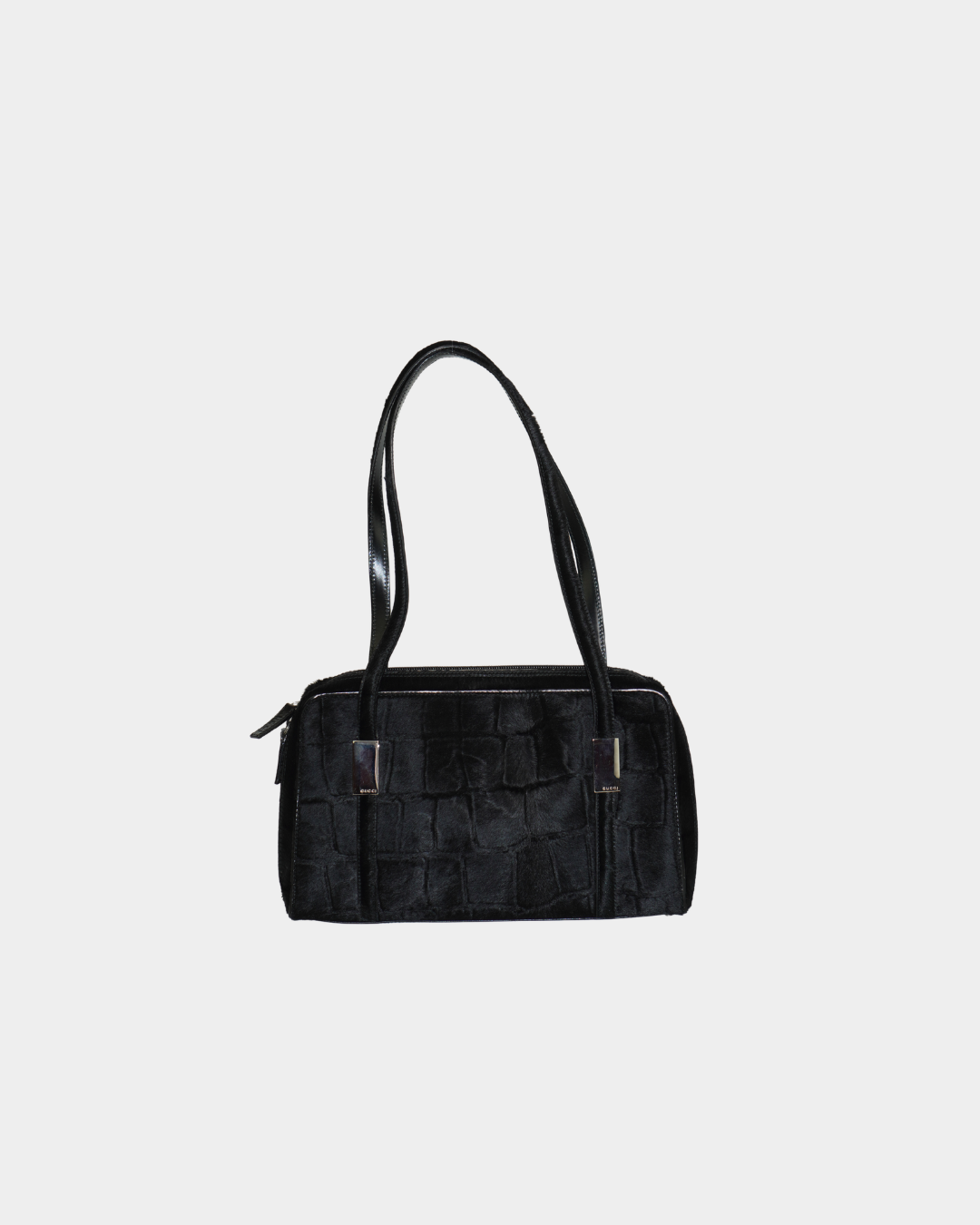 Gucci F/W 1996 By Tom Ford Croc Pattern Ponyhair Bag