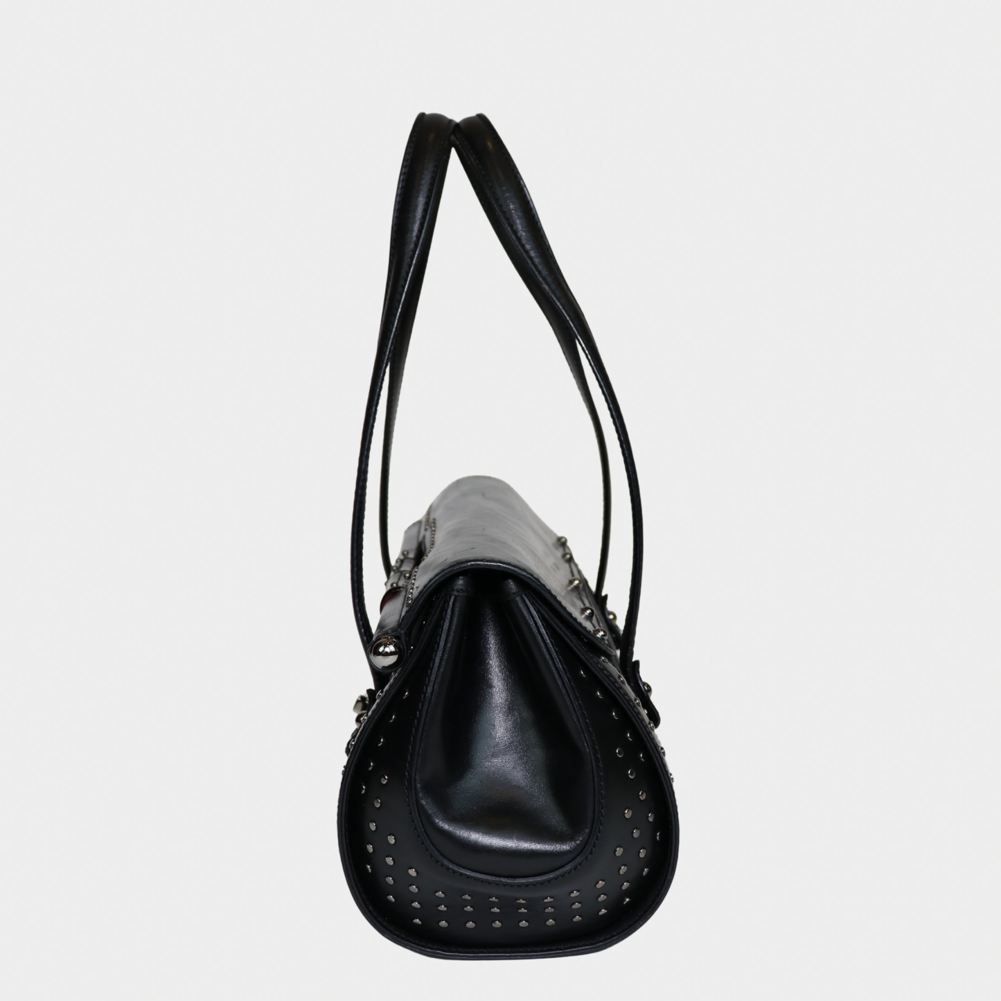 Gucci Studded Black Bamboo Bullet
