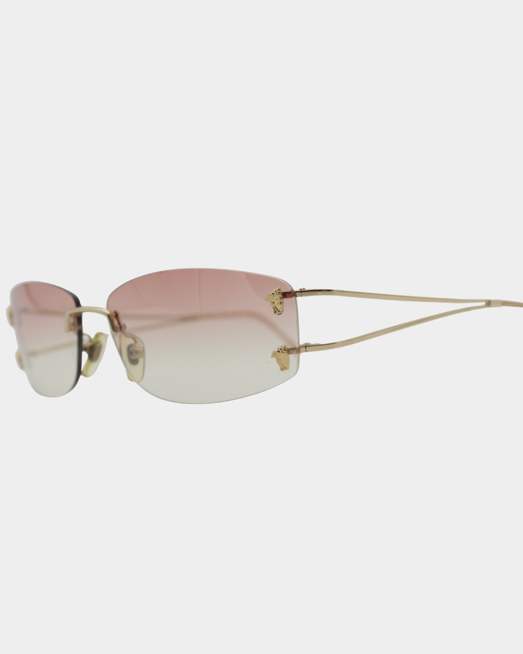 Versace Gradient Rimless Sunglasses