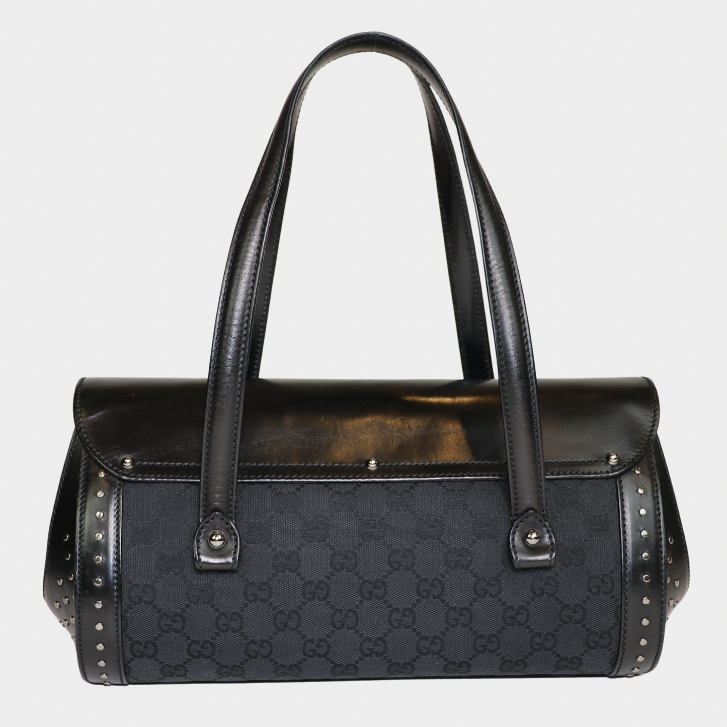 Gucci Studded Black Bamboo Bullet