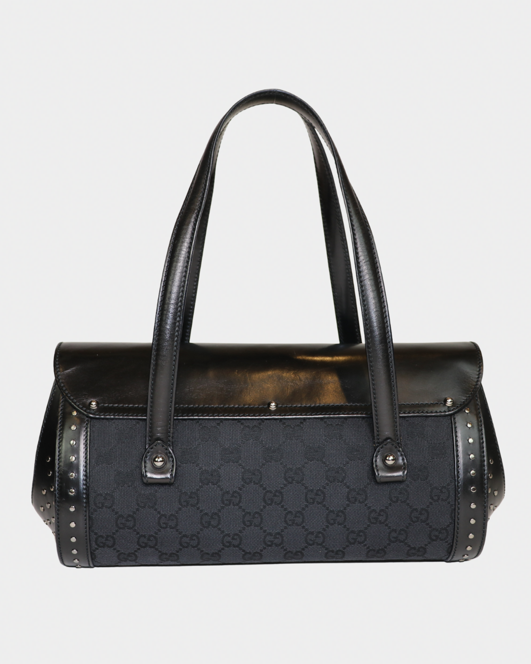 Gucci Studded Black Bamboo Bullet