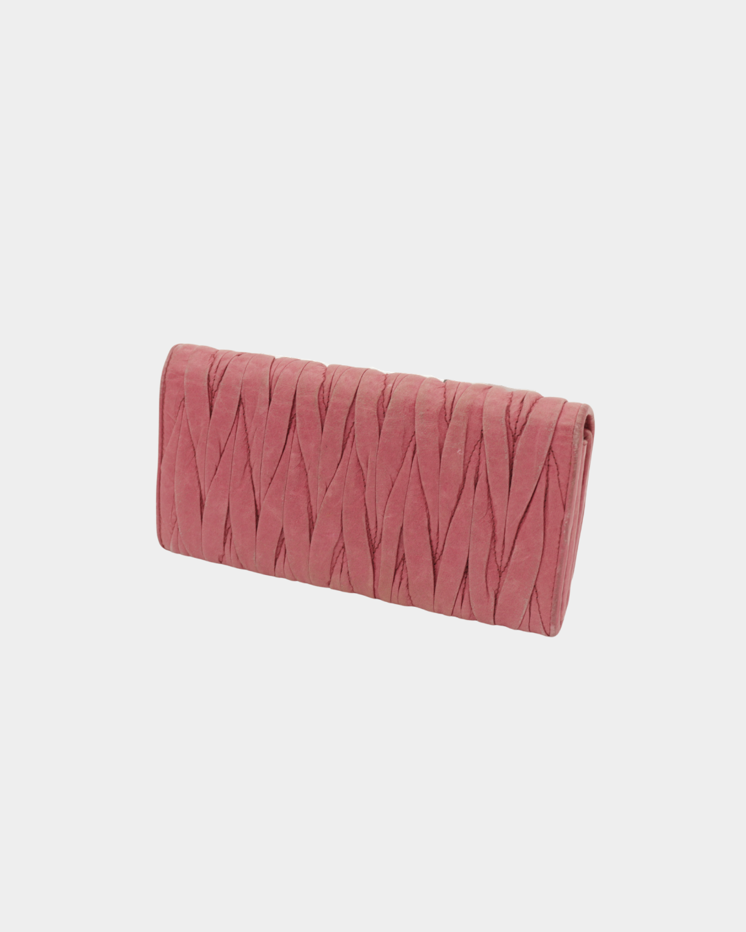 Miu Miu Matlasse Pink Wallet