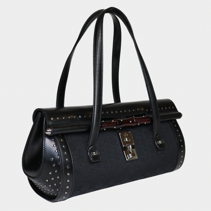 Gucci Studded Black Bamboo Bullet