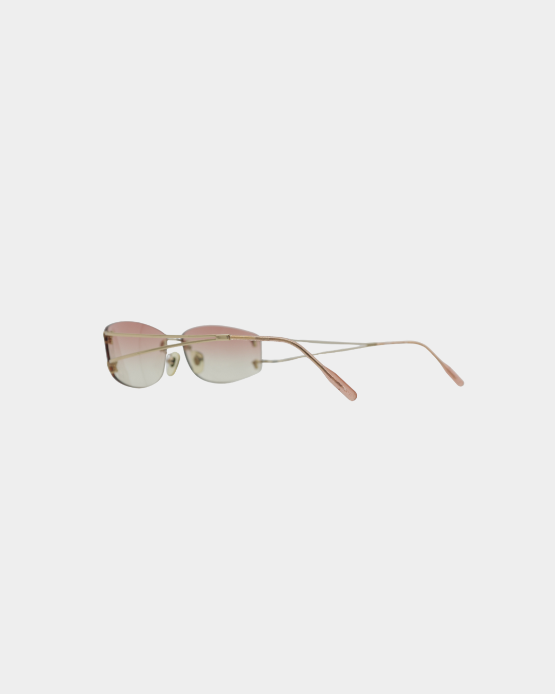 Versace Gradient Rimless Sunglasses