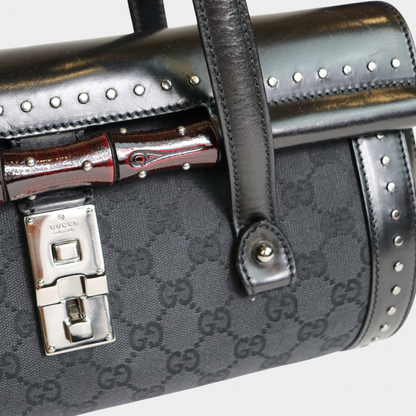 Gucci Studded Black Bamboo Bullet