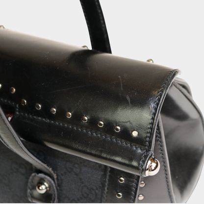 Gucci Studded Black Bamboo Bullet