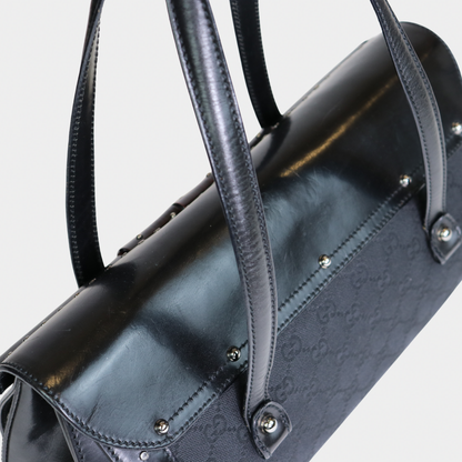 Gucci Studded Black Bamboo Bullet