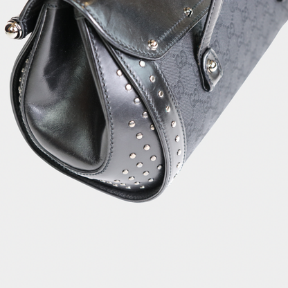 Gucci Studded Black Bamboo Bullet