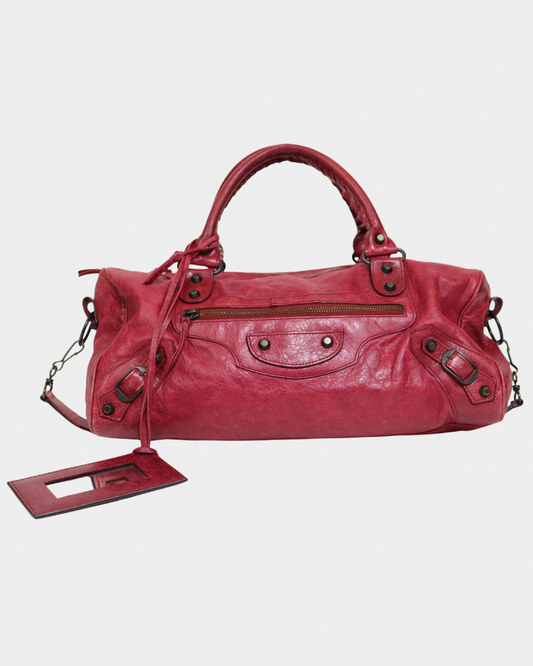 Balenciaga City Bag Cherry Red Twiggy