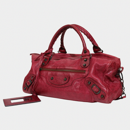 Balenciaga City Bag Cherry Red Twiggy