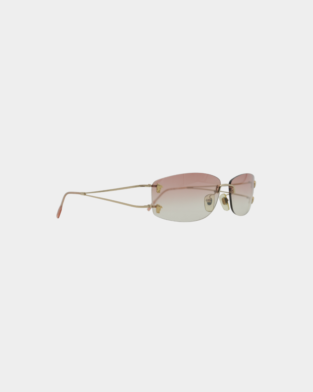 Versace Gradient Rimless Sunglasses