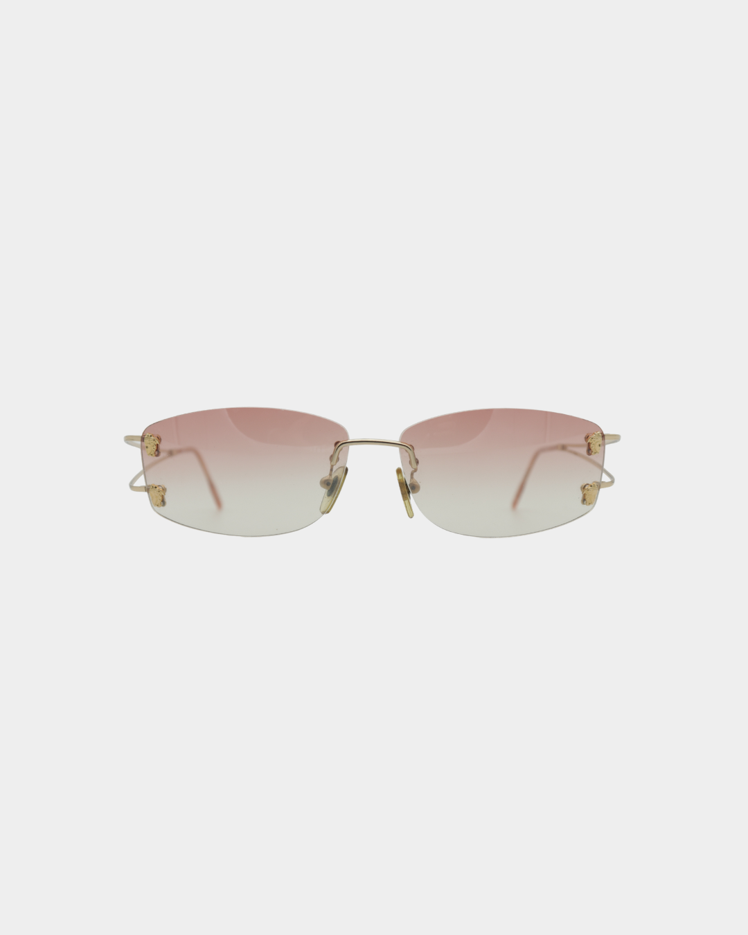 Versace Gradient Rimless Sunglasses