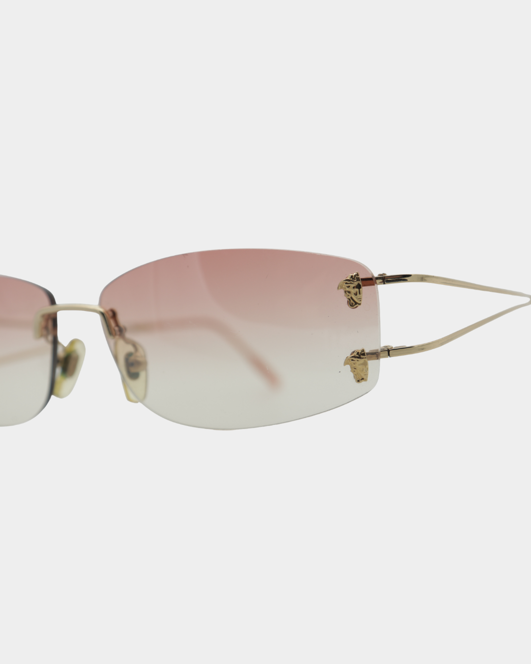 Versace Gradient Rimless Sunglasses