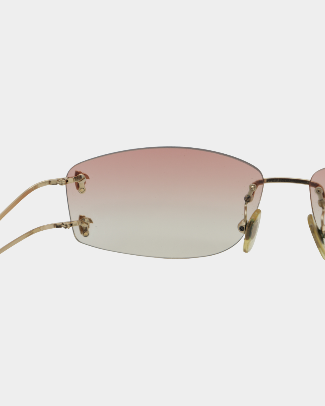 Versace Gradient Rimless Sunglasses