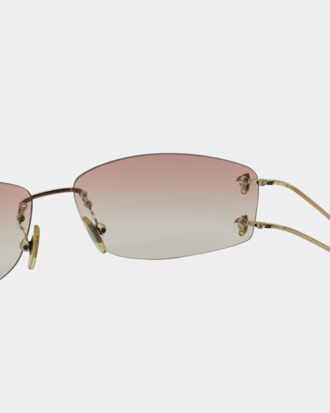 Versace Gradient Rimless Sunglasses