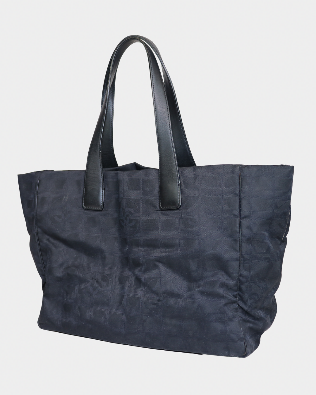 Chanel 2004 Black Travel Ligne Tote Bag