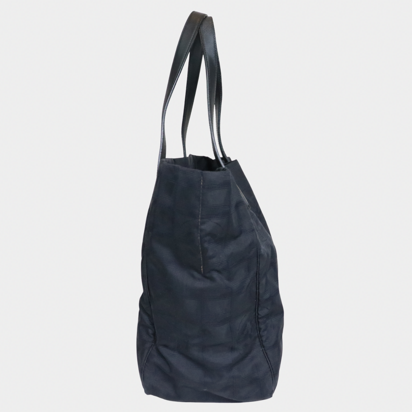 Chanel 2004 Black Travel Ligne Tote Bag