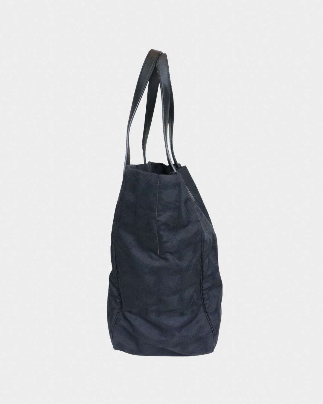 Chanel 2004 Black Travel Ligne Tote Bag