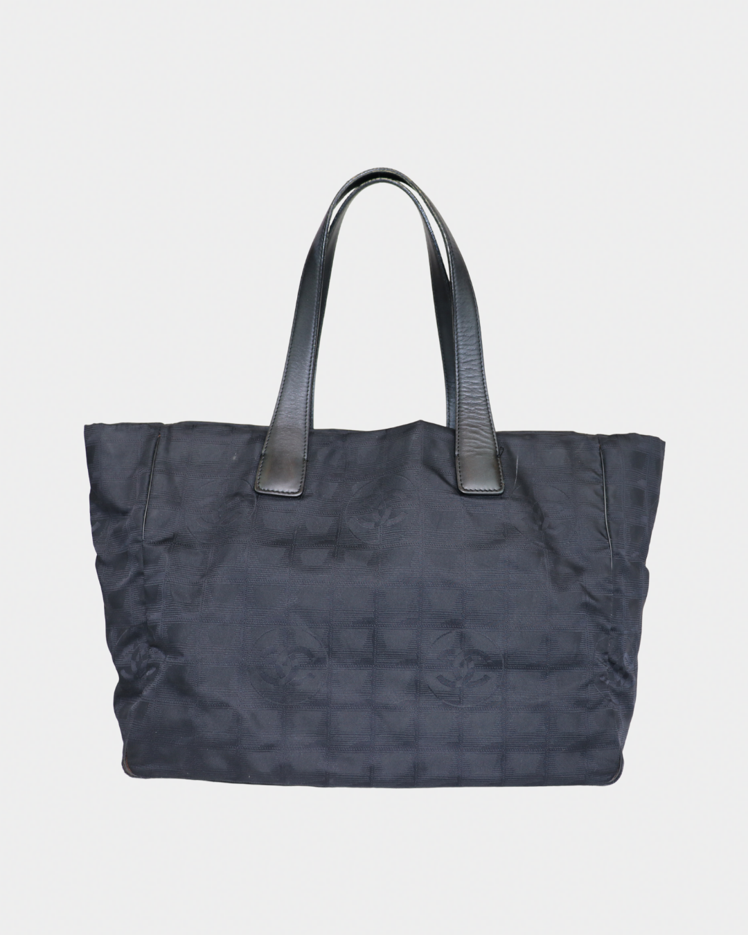 Chanel 2004 Black Travel Ligne Tote Bag