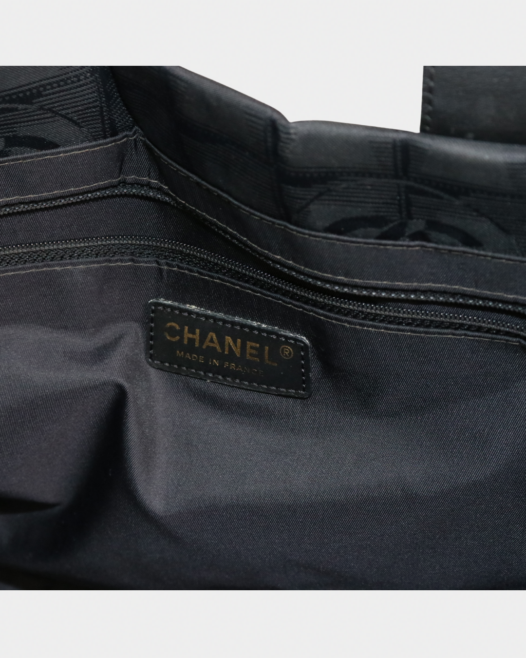 Chanel 2004 Black Travel Ligne Tote Bag