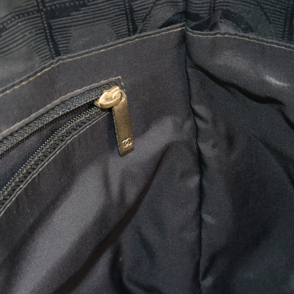 Chanel 2004 Black Travel Ligne Tote Bag