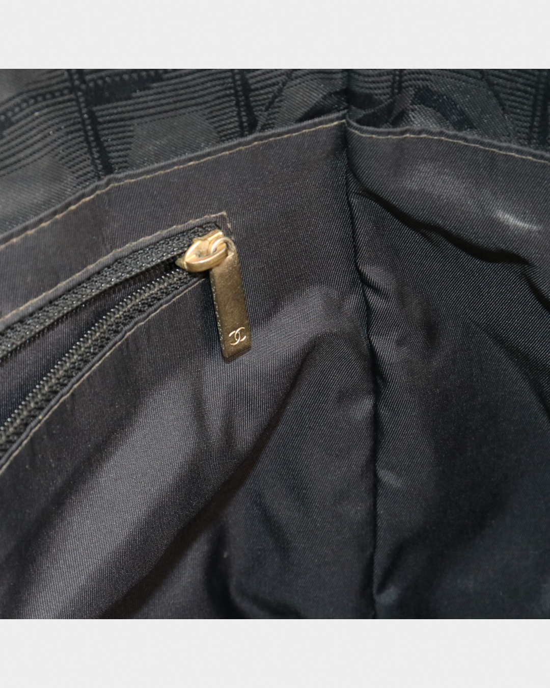 Chanel 2004 Black Travel Ligne Tote Bag