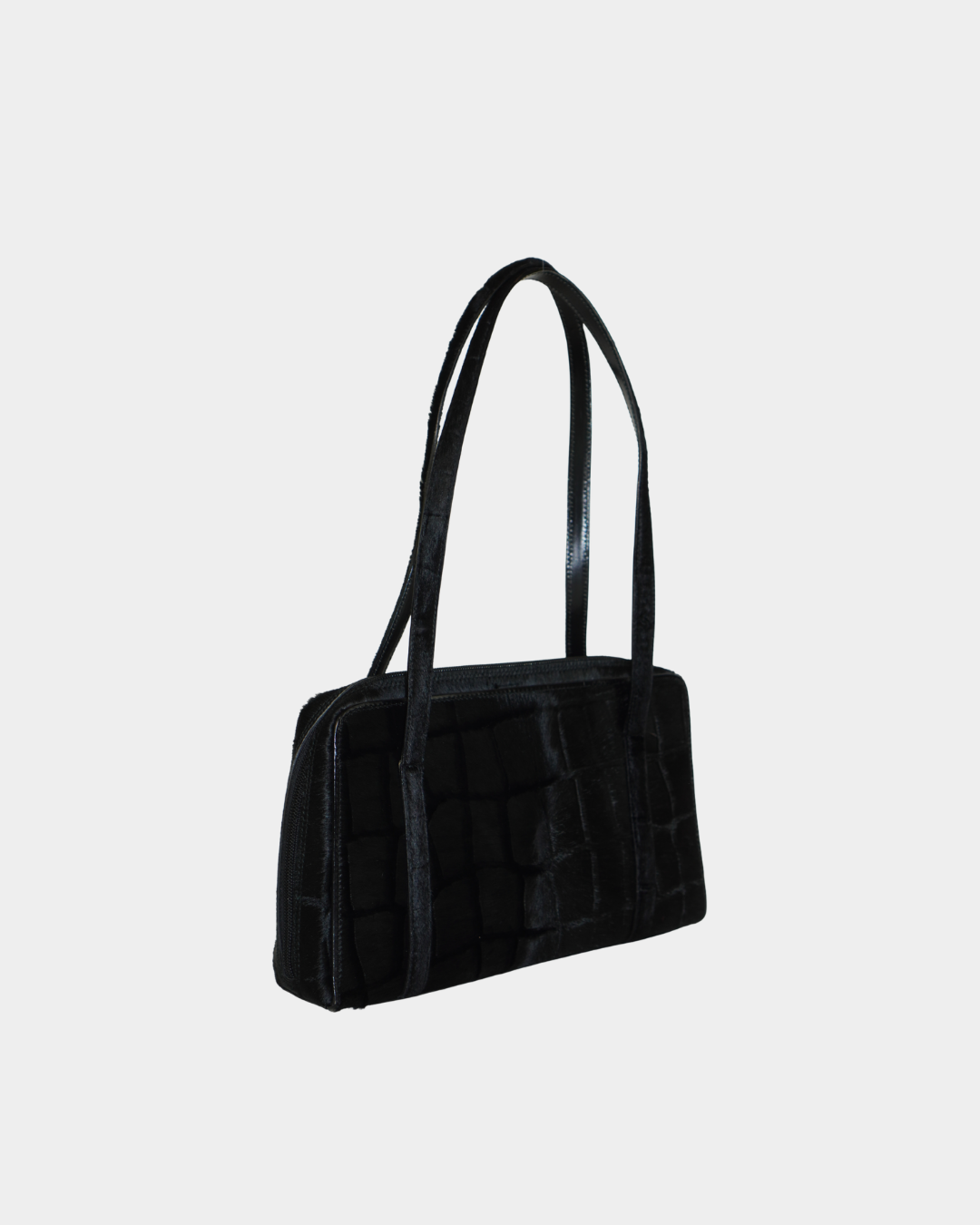 Gucci F/W 1996 By Tom Ford Croc Pattern Ponyhair Bag