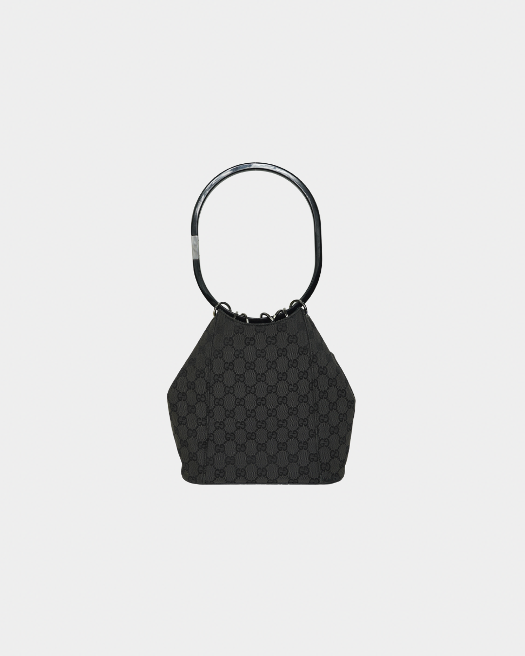 Gucci F/W 1999 Tom Ford Black Monogram Curtain Bag