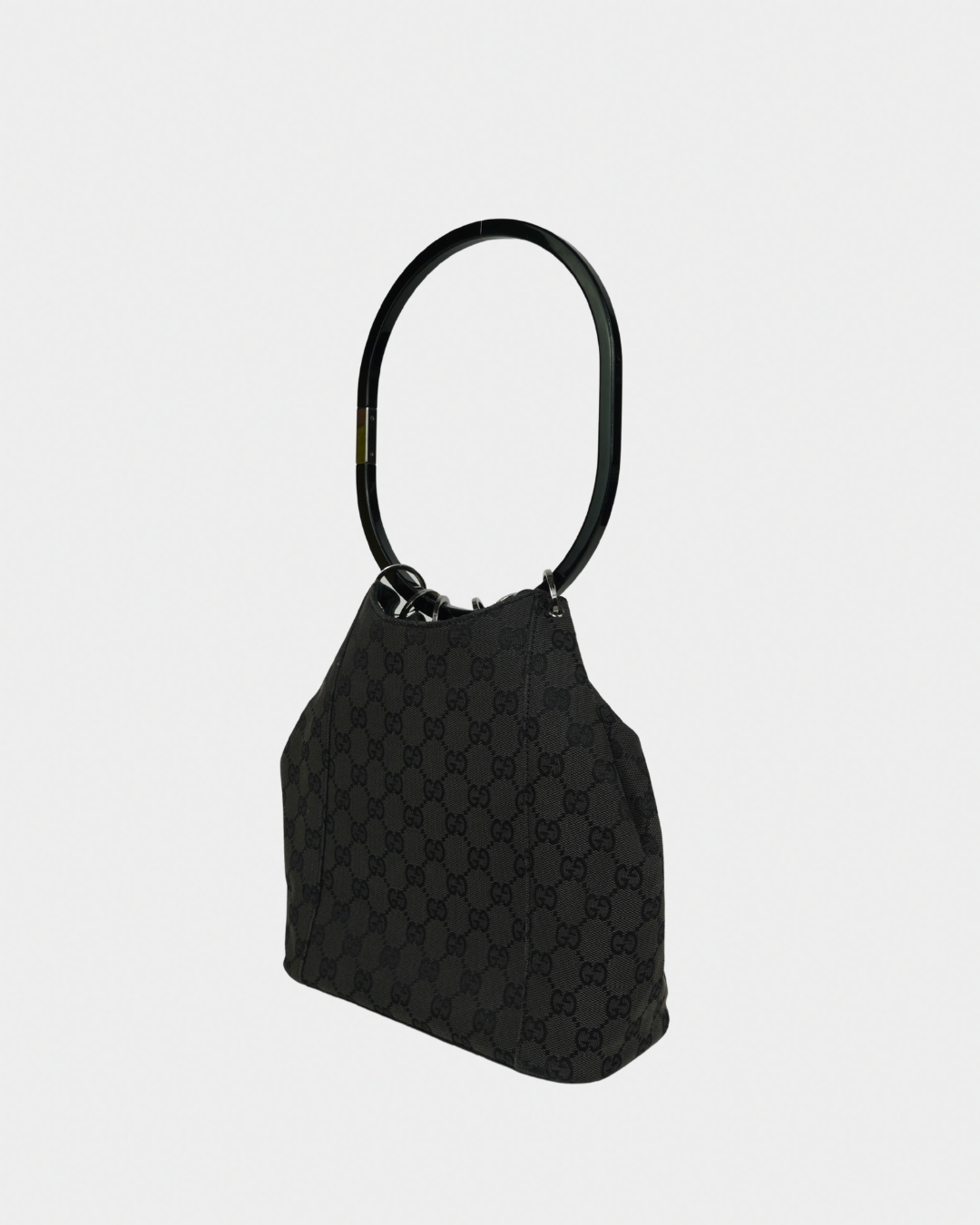 Gucci F/W 1999 Tom Ford Black Monogram Curtain Bag