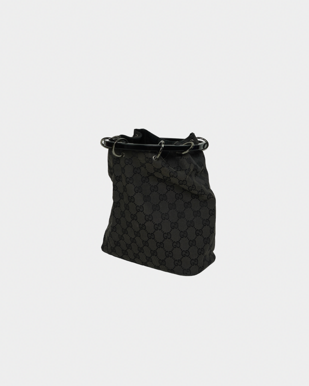 Gucci F/W 1999 Tom Ford Black Monogram Curtain Bag