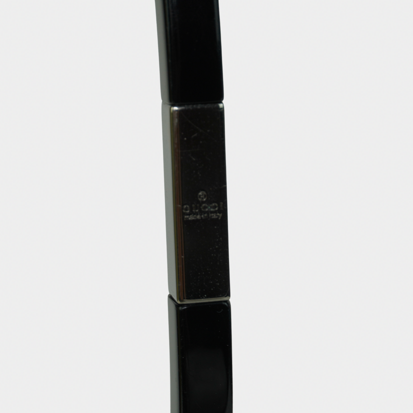 Gucci F/W 1999 Tom Ford Black Hoop Handle Canvas Monogram Bucket Bag