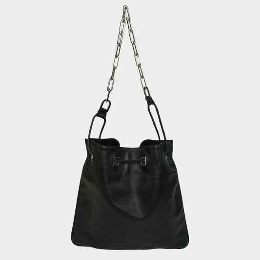 Gucci "Vitello" Drawstring Chain Shoulder Bag