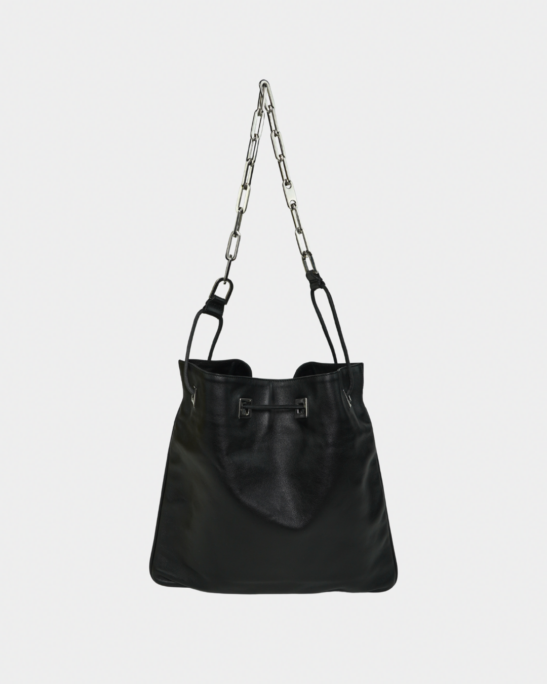 Gucci "Vitello" Drawstring Chain Shoulder Bag