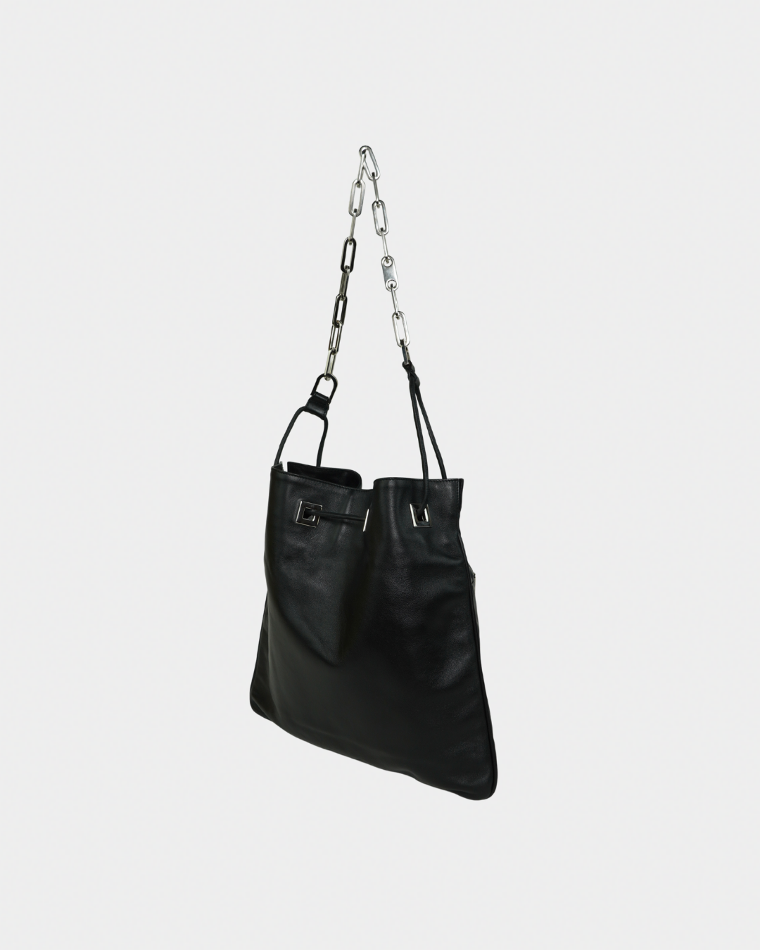 Gucci "Vitello" Drawstring Chain Shoulder Bag