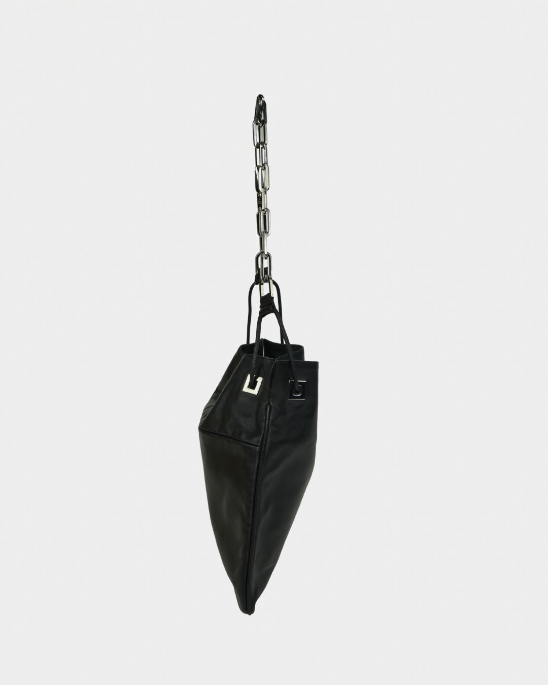 Gucci "Vitello" Drawstring Chain Shoulder Bag