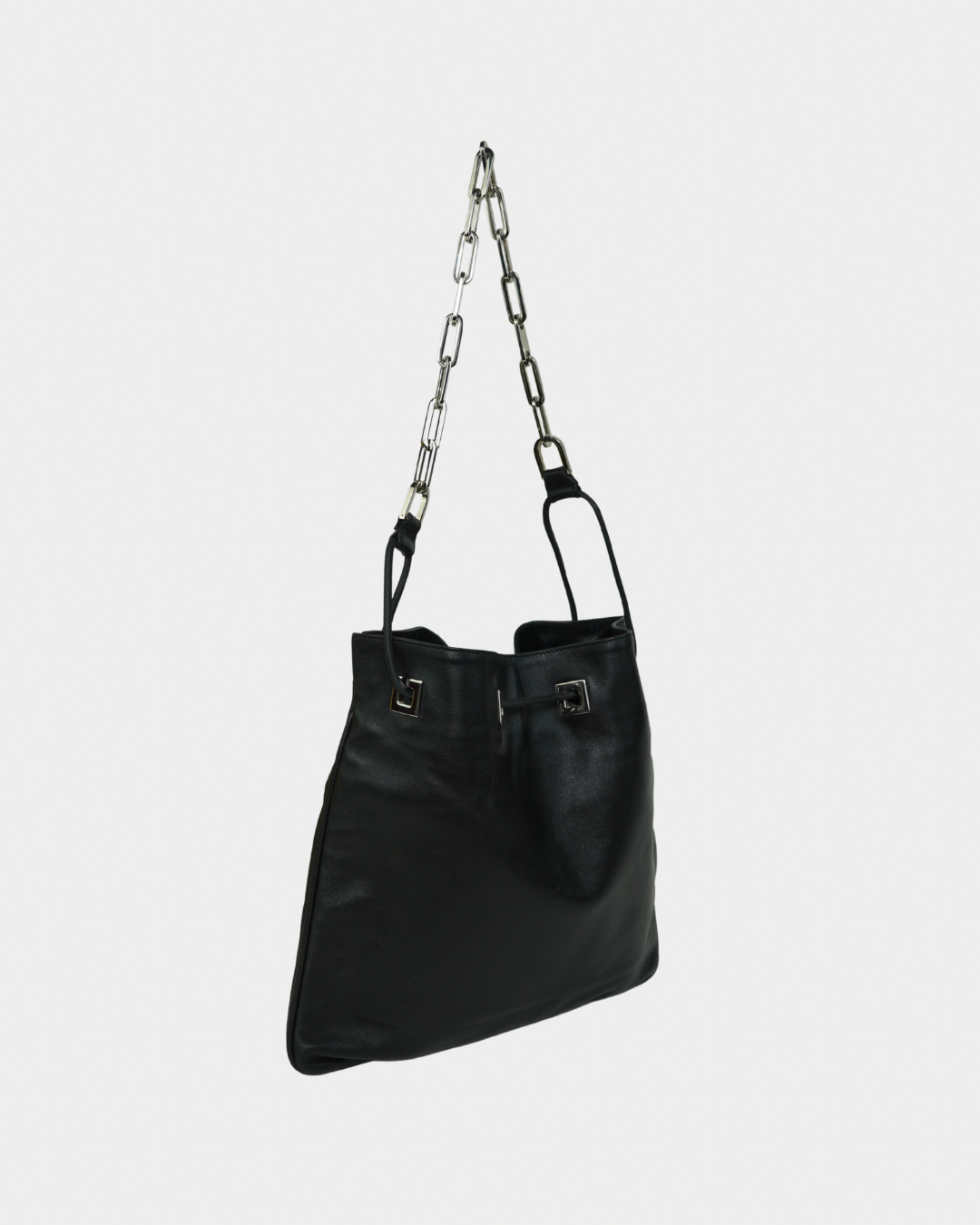 Gucci "Vitello" Drawstring Chain Shoulder Bag