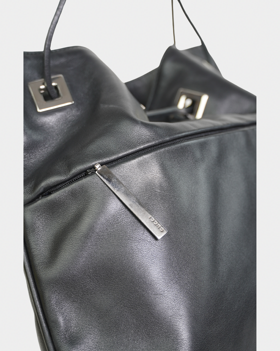Gucci "Vitello" Drawstring Chain Shoulder Bag