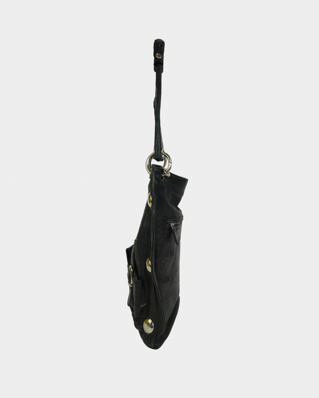 Dolce & Gabbana Black Leather Studded Bag