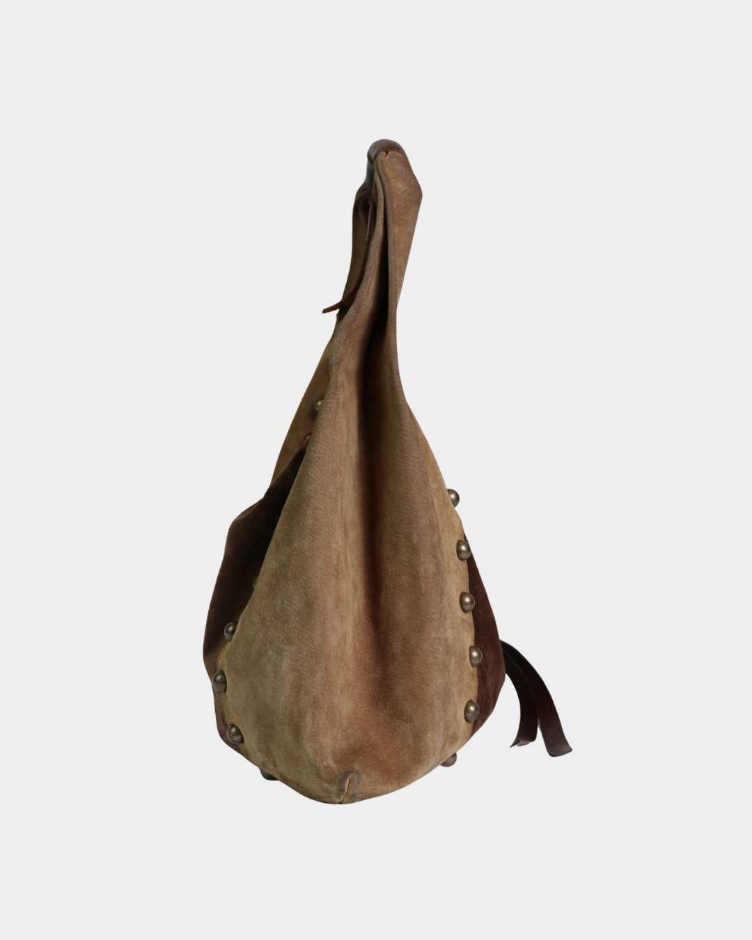 Dolce & Gabbana Suede Studded Hobo Bag