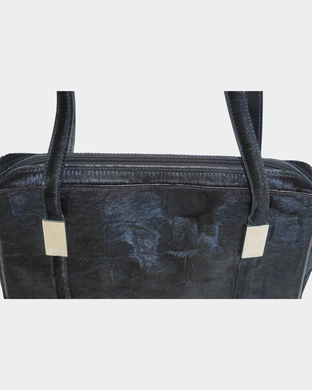 Gucci F/W 1996 By Tom Ford Croc Pattern Ponyhair Bag