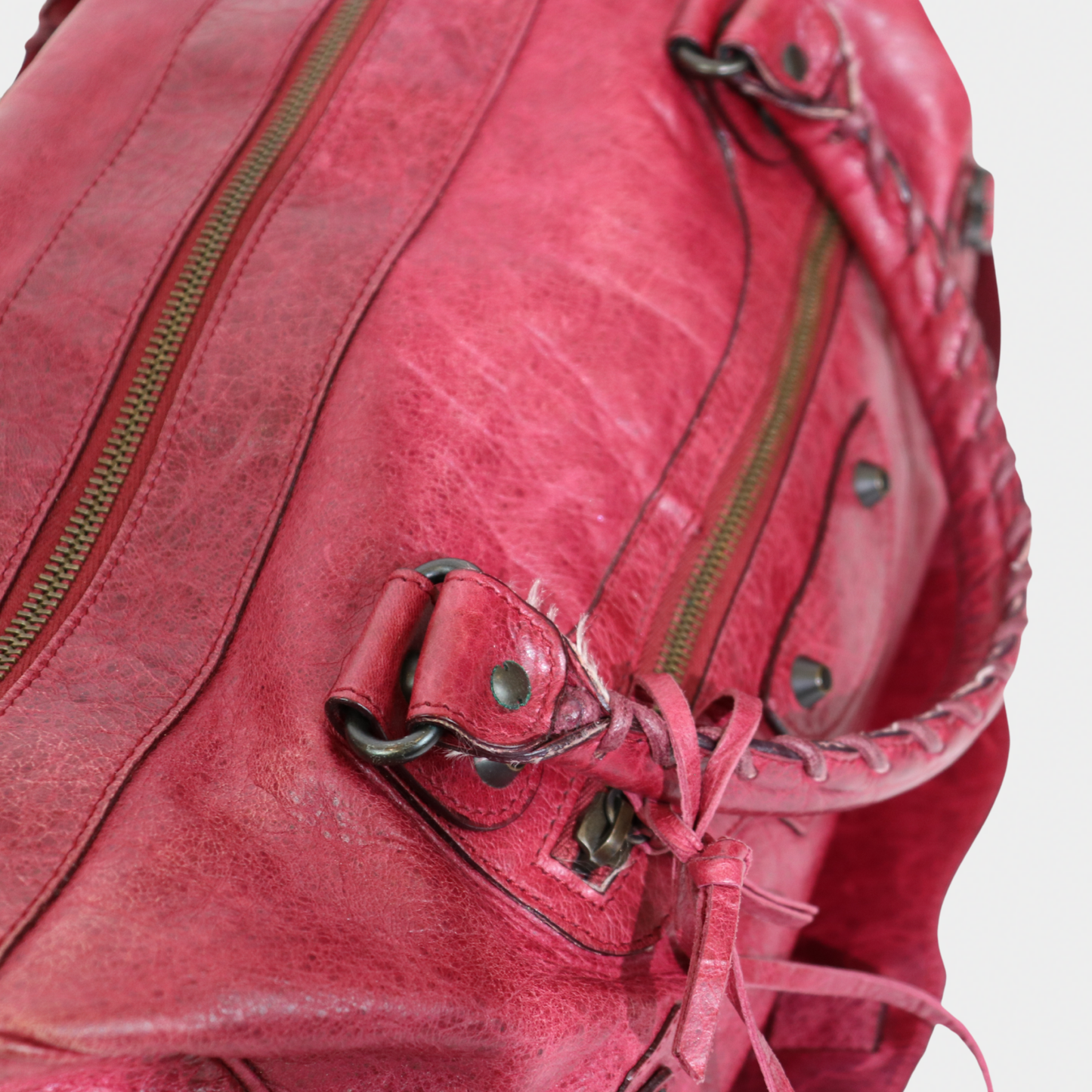 Balenciaga City Bag Cherry Red Twiggy
