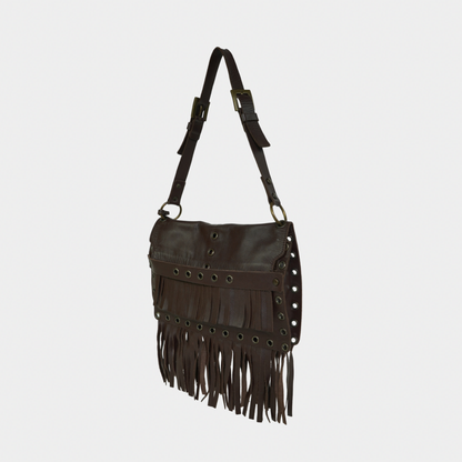dolce & gabbana fringe shoulder bag