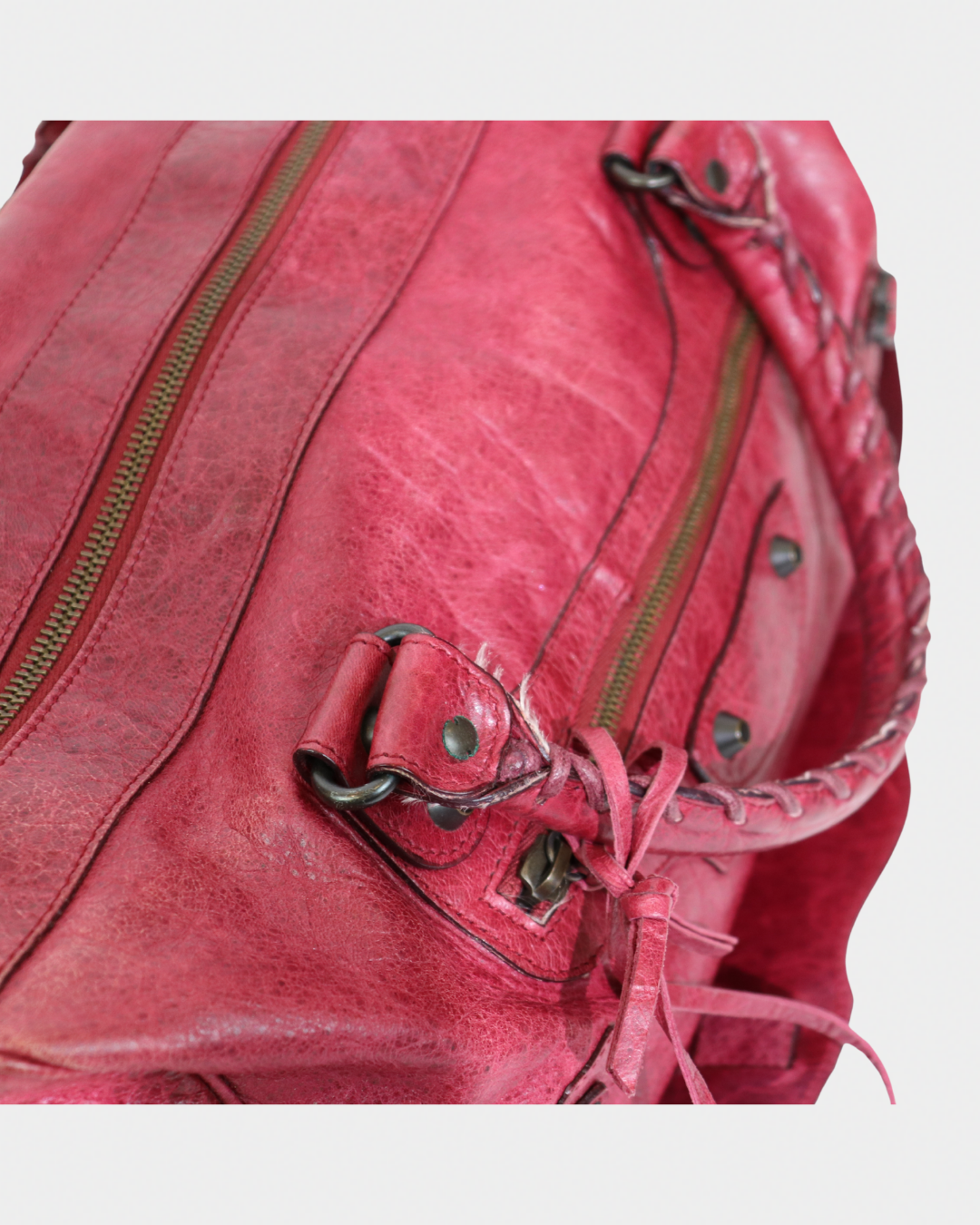 Balenciaga City Bag Cherry Red Twiggy