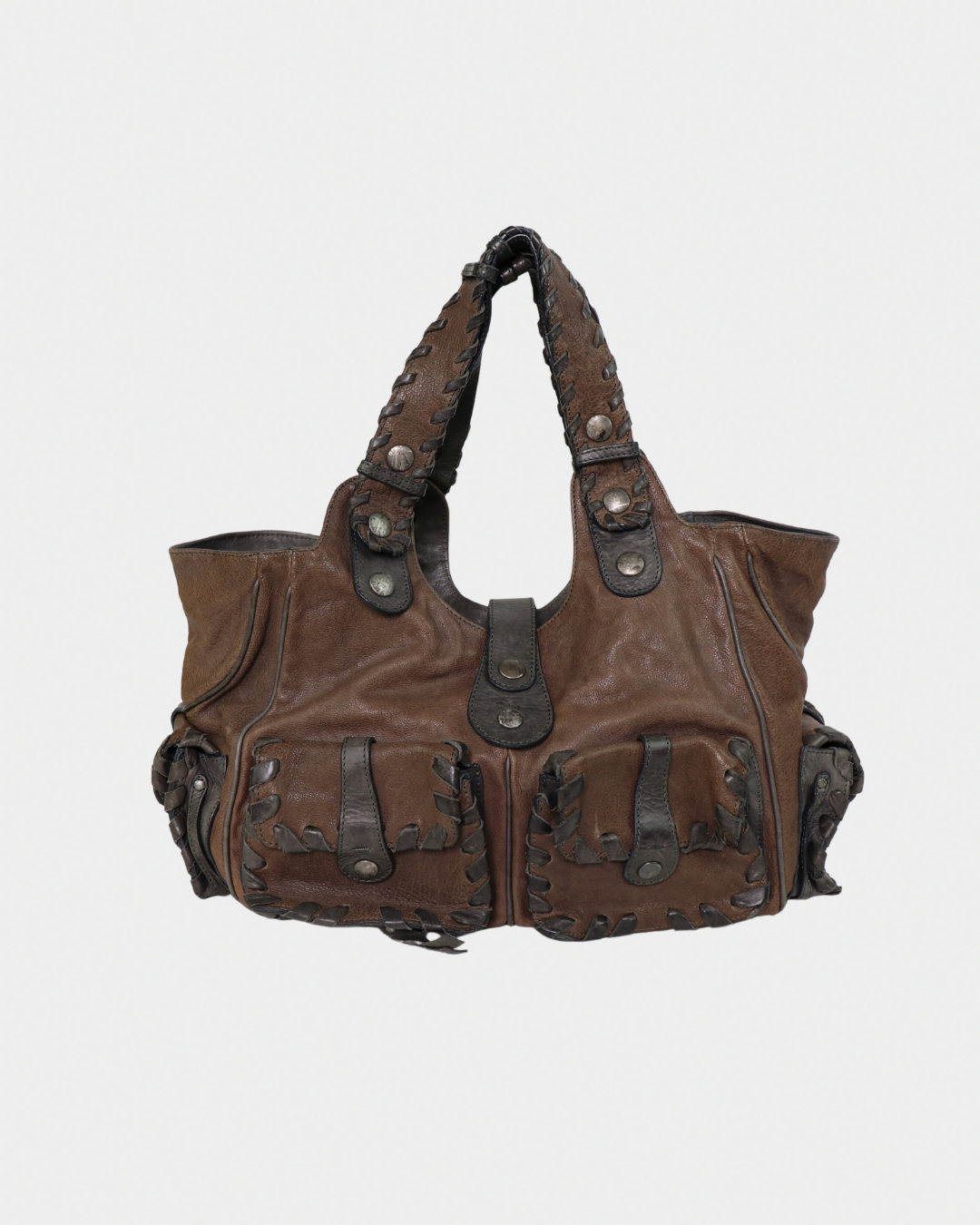 Chloe Silverado Brown Leather Tote Bag