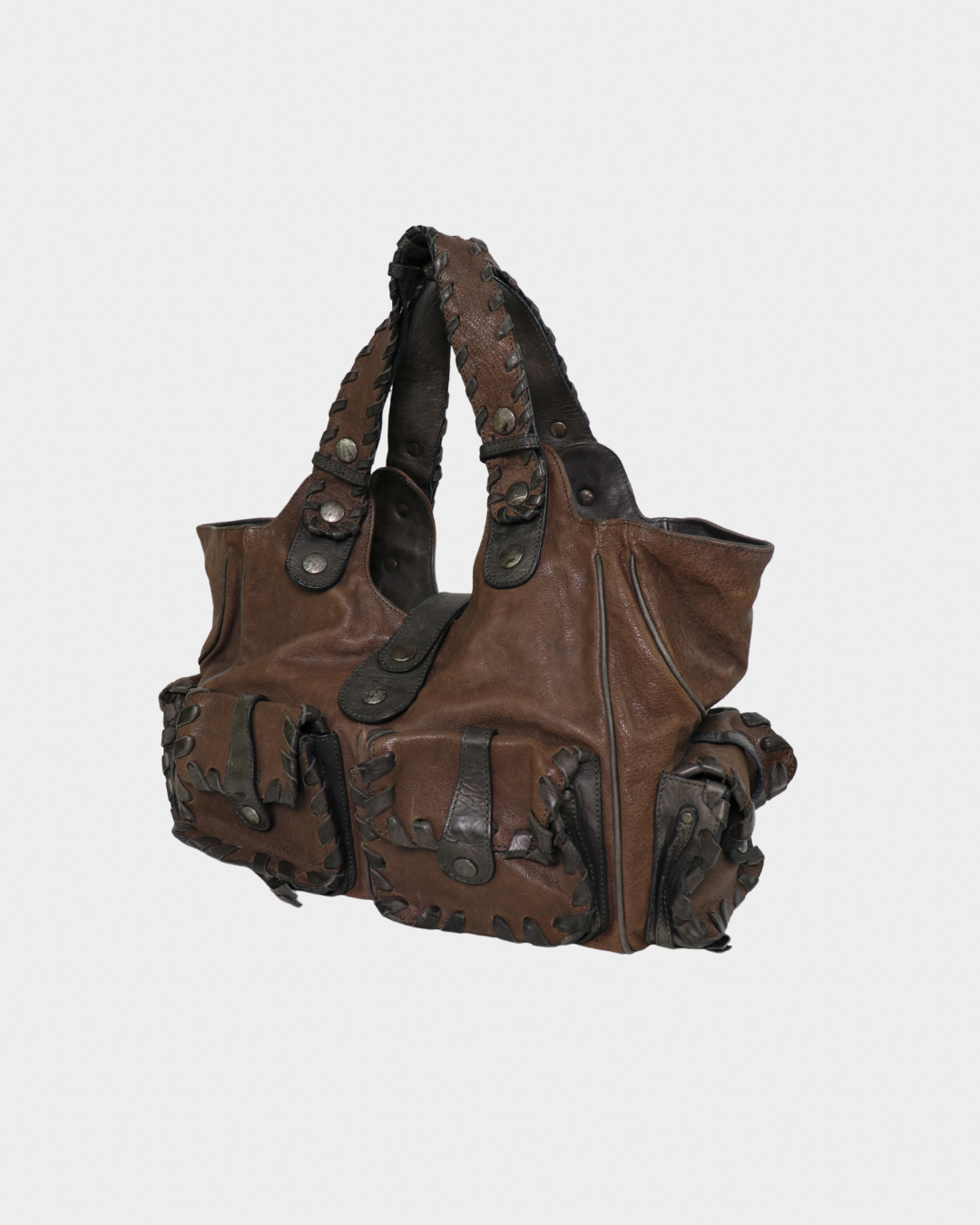 Chloe Silverado Brown Leather Tote Bag