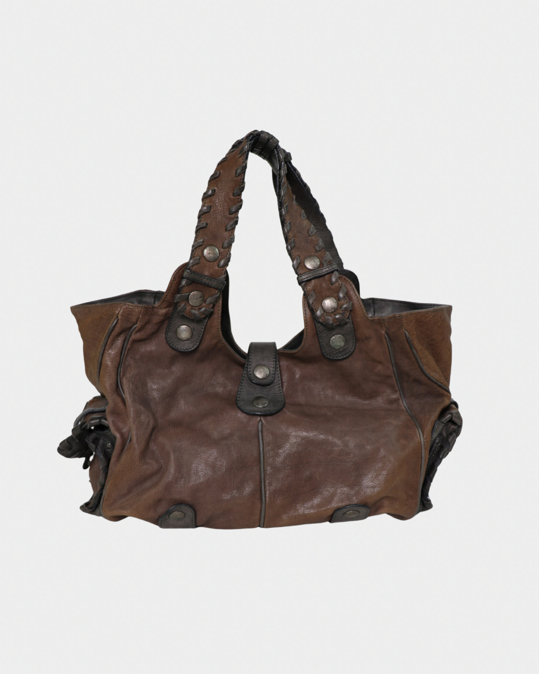 Chloe Silverado Brown Leather Tote Bag